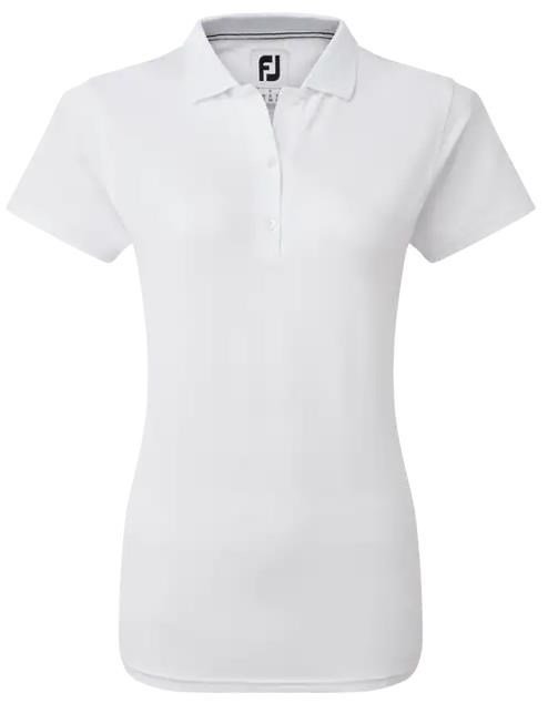 FootJoy Stretch Pique Solid dámské polo, bílé