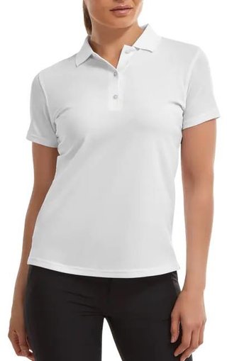 FootJoy Stretch Pique Solid dámské polo, bílé