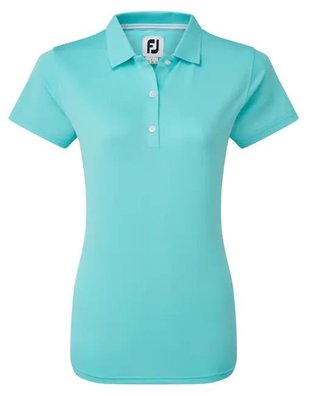 FootJoy Stretch Pique Solid dámské polo, aqua