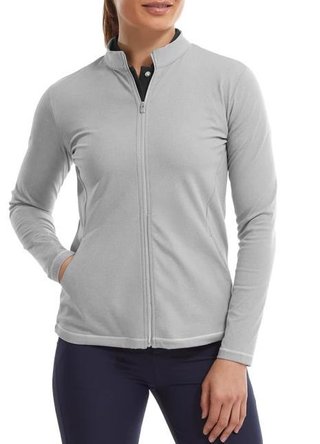FootJoy Full-Zip Midlayer dámská mikina, šedá