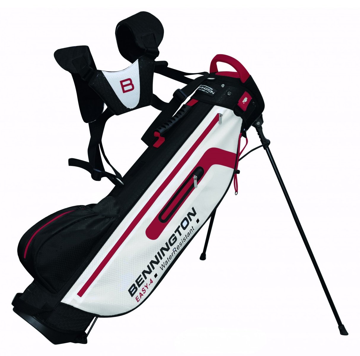 Bennington EASY 4 Water Resistant stand bag, black/white/red