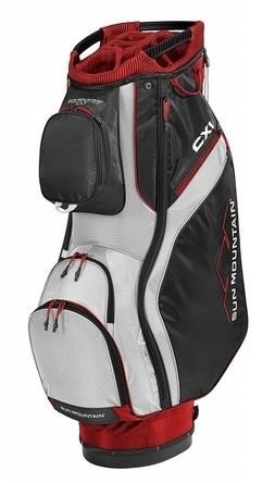 Sun Mountain CX1 cart bag, červeno/černo/bílý