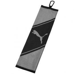 Puma Tri-Fold golfový ručník, šedo/černý