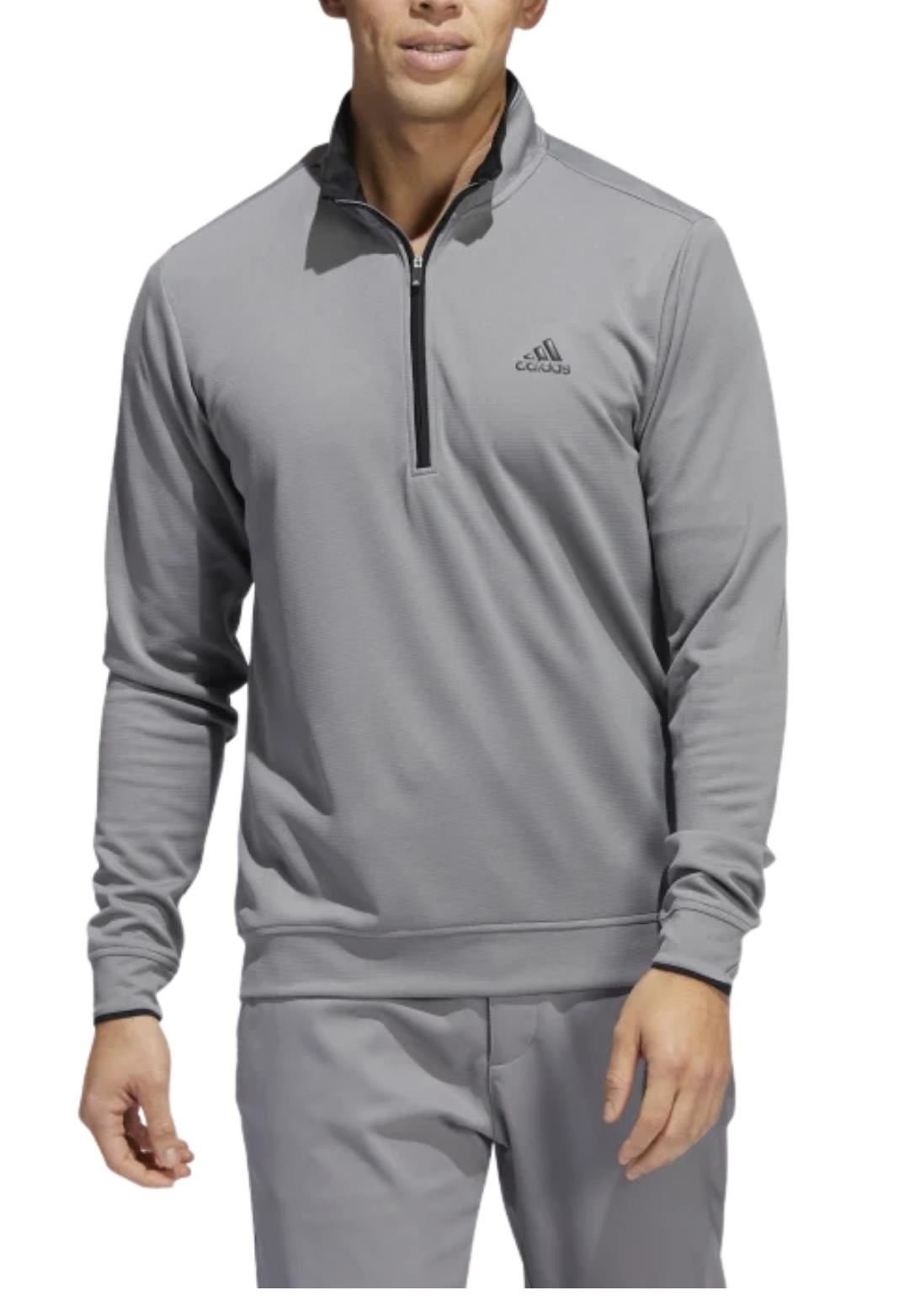 Adidas Quarter Zip pánská mikina, šedo/černá