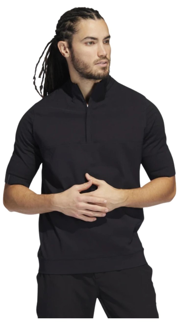 Adidas Primeknit Statement 1/4 Zip pánská mikina, černá