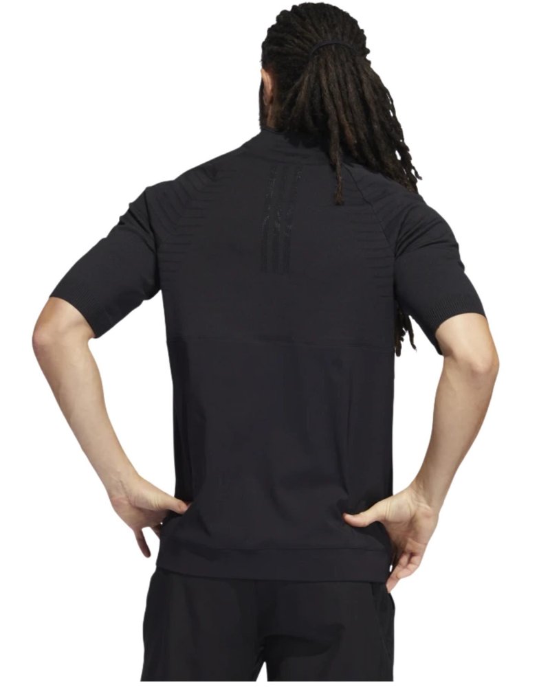 Adidas Primeknit Statement 1/4 Zip pánská mikina, černá