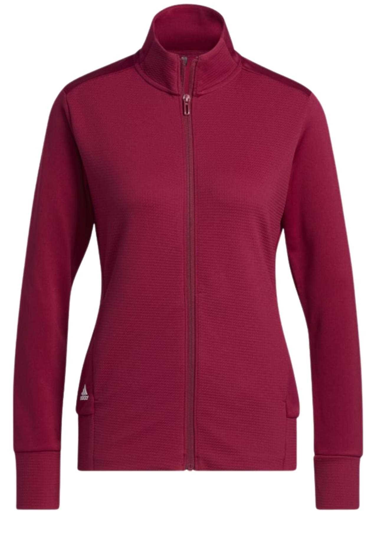 Adidas Textured Full-Zip dámská mikina, červená