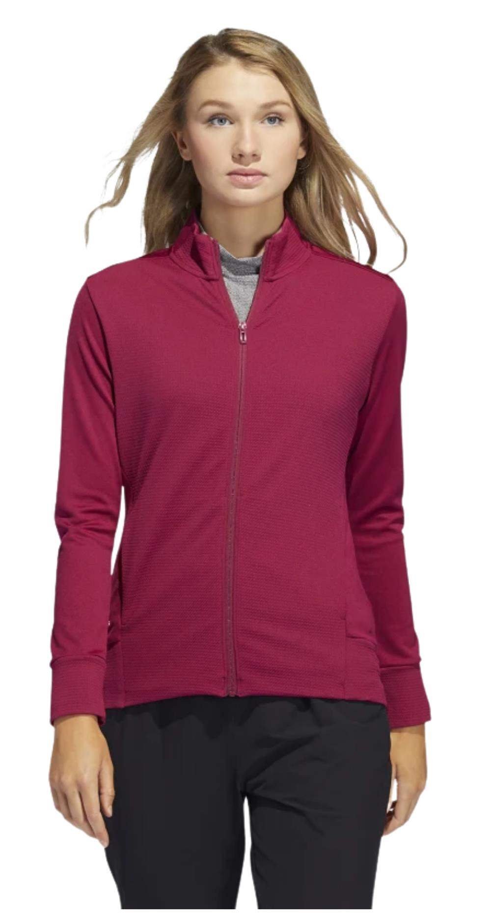 Adidas Textured Full-Zip dámská mikina, červená