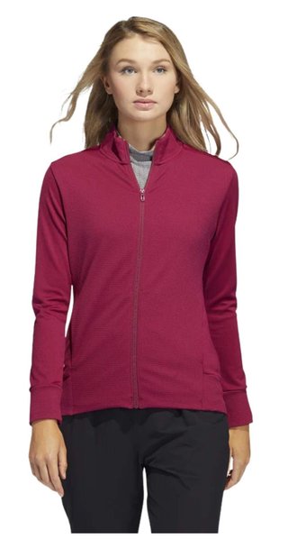 Adidas Textured Full-Zip dámská mikina, červená