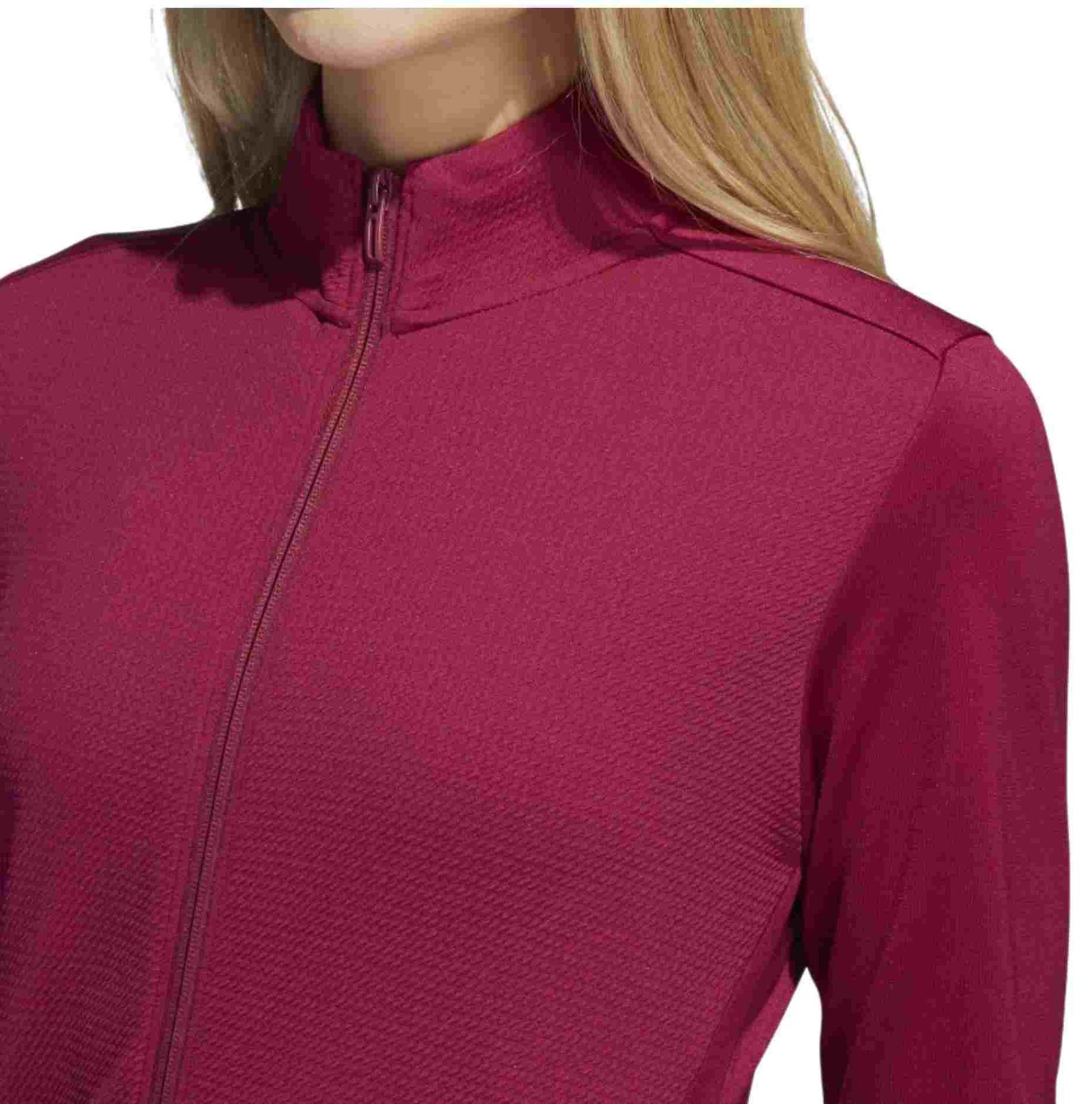 Adidas Textured Full-Zip dámská mikina, červená