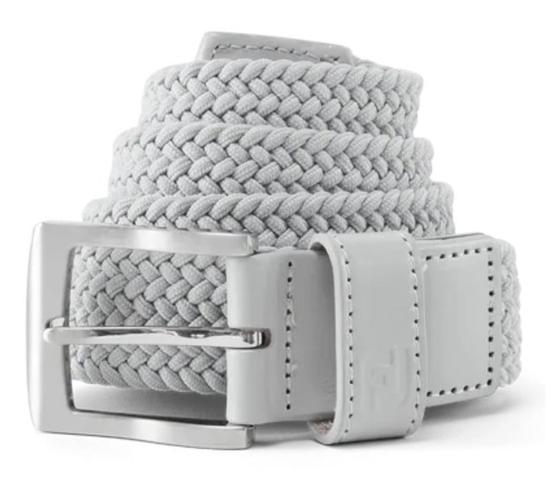 FootJoy Braided pánský opasek, šedý