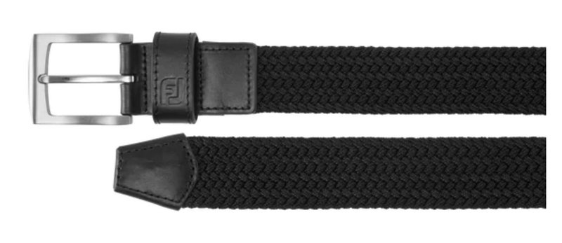 FootJoy Braided pánský opasek, černý
