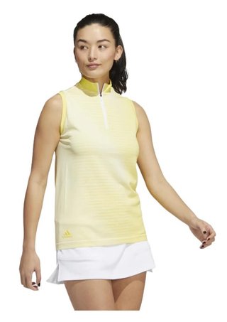 Adidas Primeknit dámské polo bez rukávů, žluté