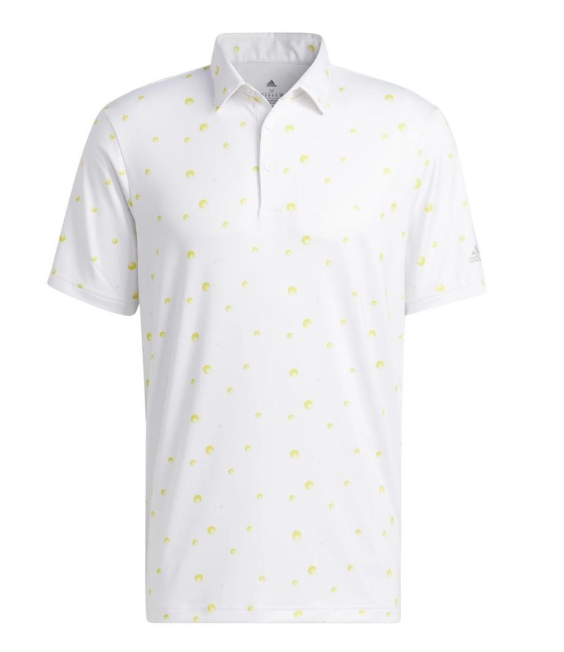 Adidas Ultimate 365 Allover Print pánské polo, bílé