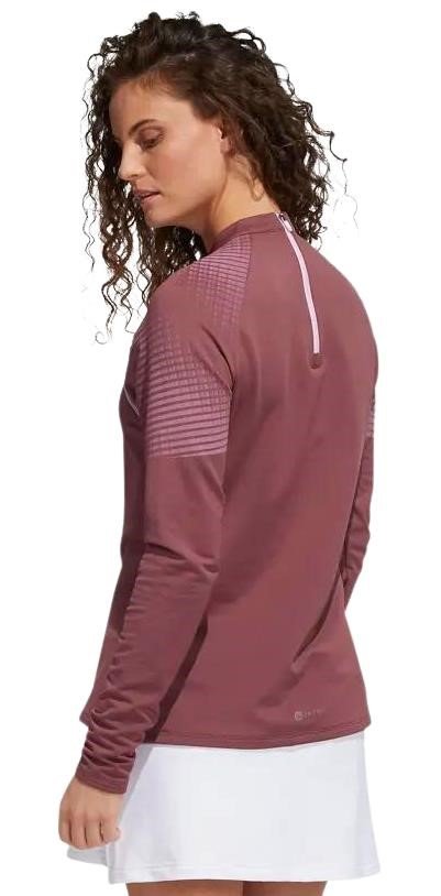 Adidas Cold Rdy Long Sleeve Top Mock dámská mikina, burgundy