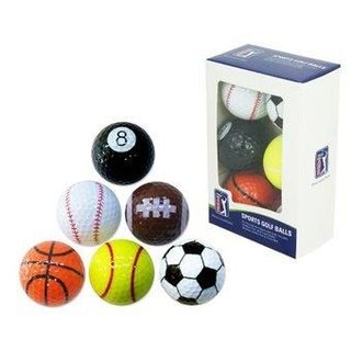 PGA Tour Sport golfové míčky, 6ks
