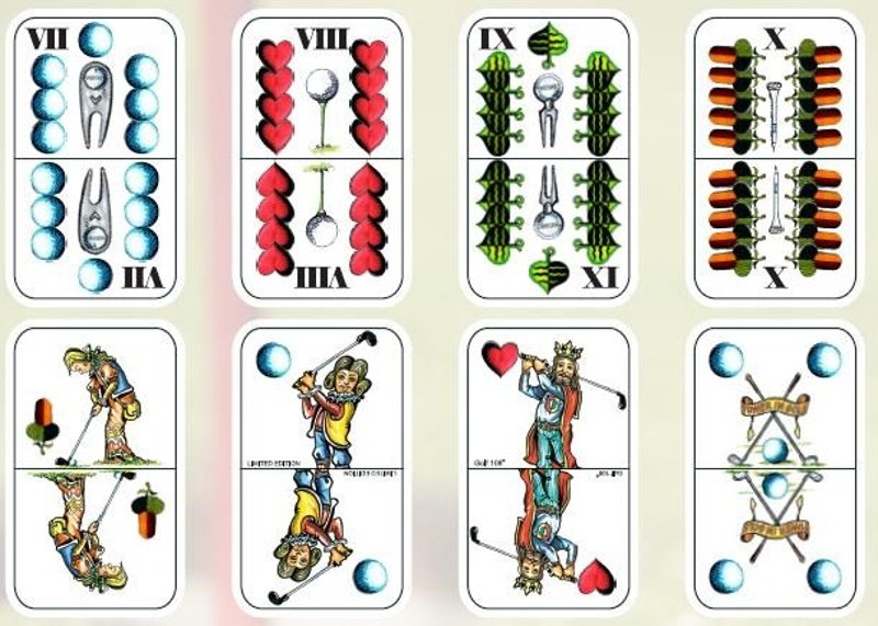 Golfové hrací karty pro Mariáš, edice Klasik