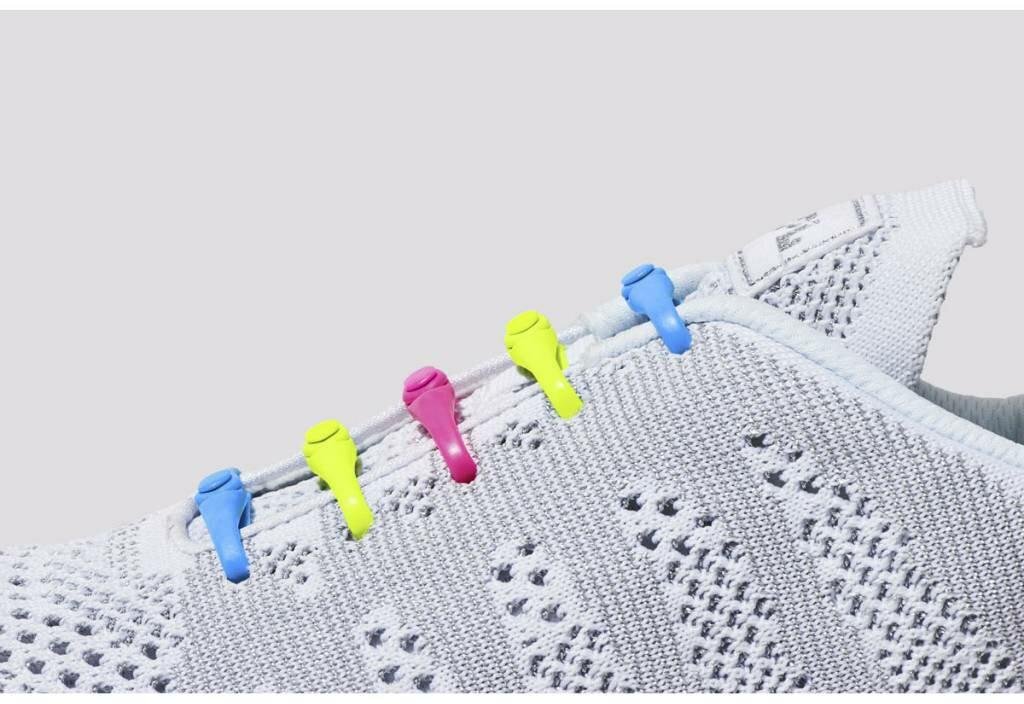 Hickies (14ks) - barevné/neon elastické tkaničky, neon multi
