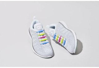 Hickies (14ks) - barevné/neon elastické tkaničky, neon multi