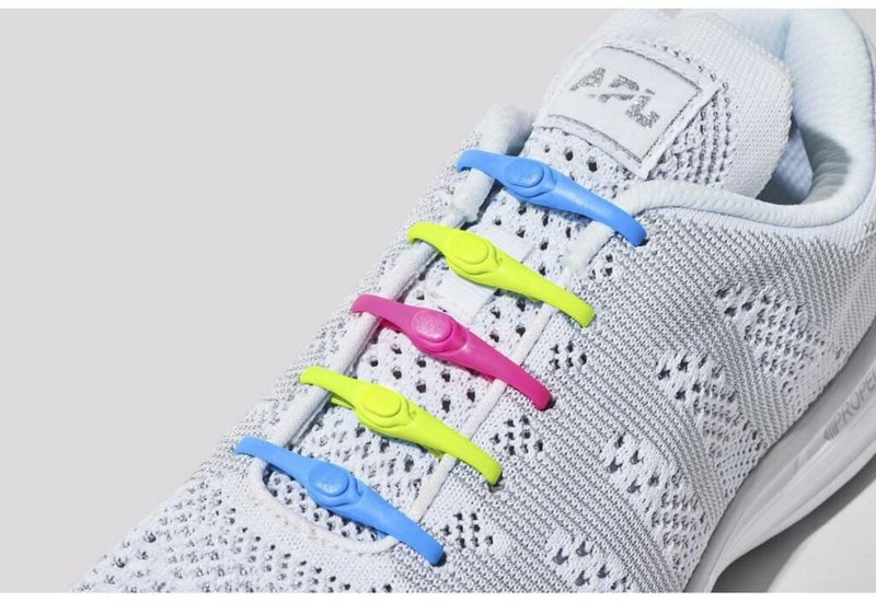 Hickies (14ks) - barevné/neon elastické tkaničky, neon multi