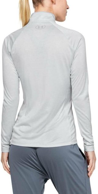 Under Armour New Tech 1/2 Zip Twist dámská lehká mikina, šedá
