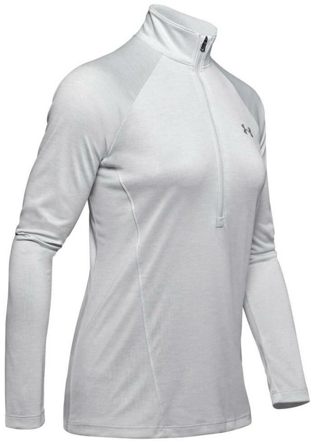 Under Armour New Tech 1/2 Zip Twist dámská lehká mikina, šedá