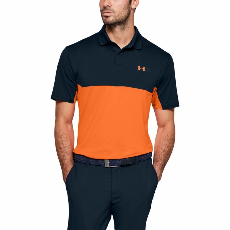 Under Armour Performance Polo 2.0 Colorblock pánské polo, academy/orange