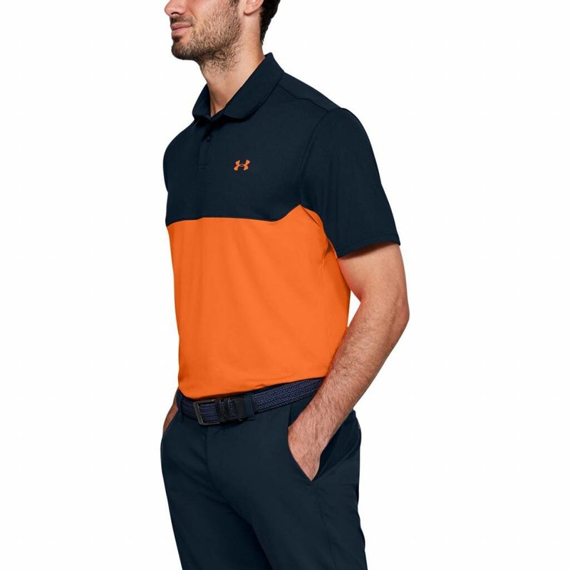 Under Armour Performance Polo 2.0 Colorblock pánské polo, academy/orange
