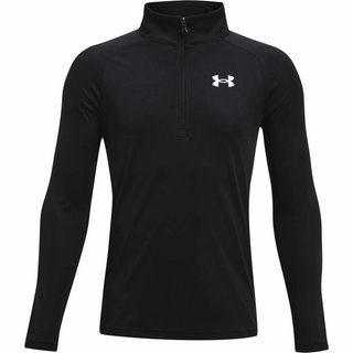 Under Armour Tech 2.0 1/2 Zip chlapecké sportovní tričko, černé