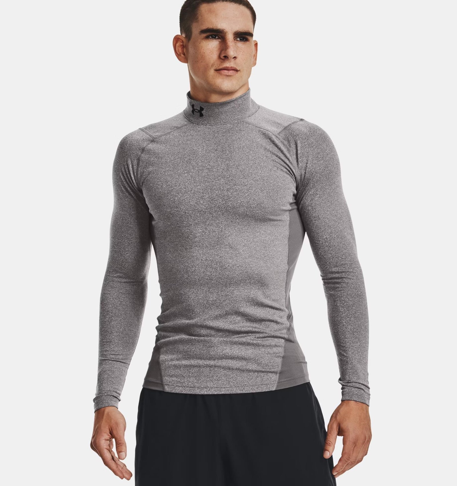 Under Armour ColdGear® Compression Mock pánský top, šedý