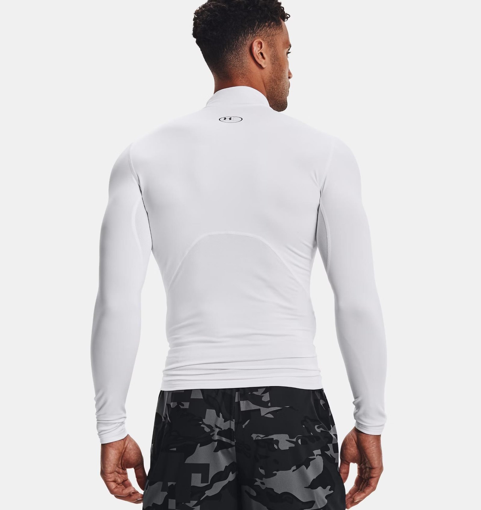 Under Armour ColdGear® Compression Mock pánský top, bílý