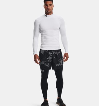 Under Armour ColdGear® Compression Mock pánský top, bílý