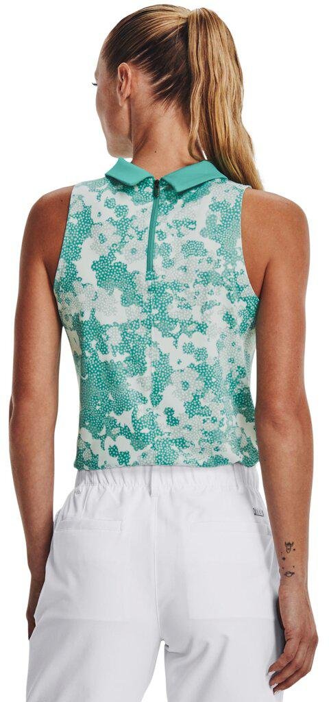 Under Armour Zinger Rise Slvls Polo dámské polo bez rukávů, zelené