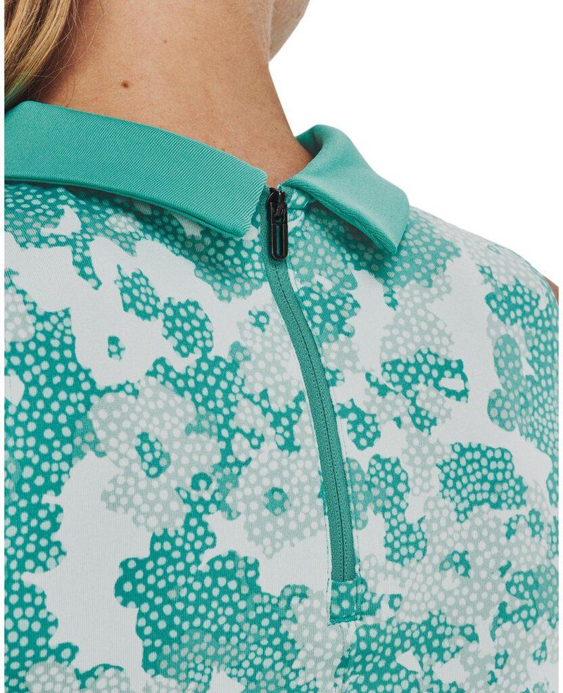Under Armour Zinger Rise Slvls Polo dámské polo bez rukávů, zelené
