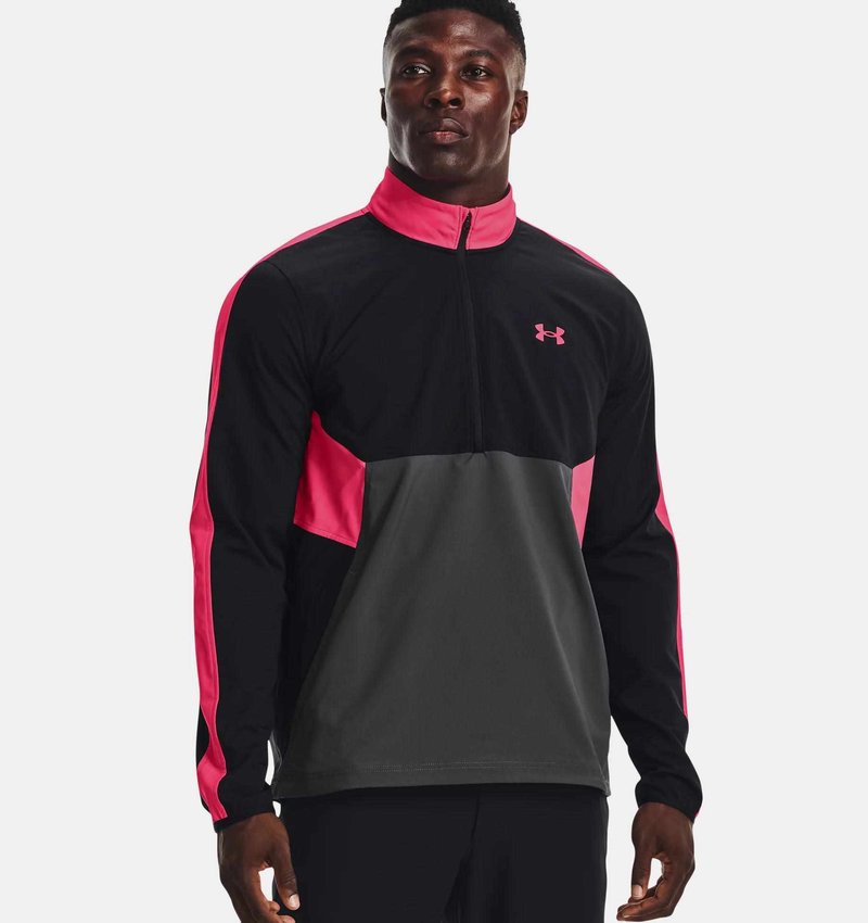 Under Armour Storm Windstrike 1/2 Zip pánská bunda, černo/šedo/růžová