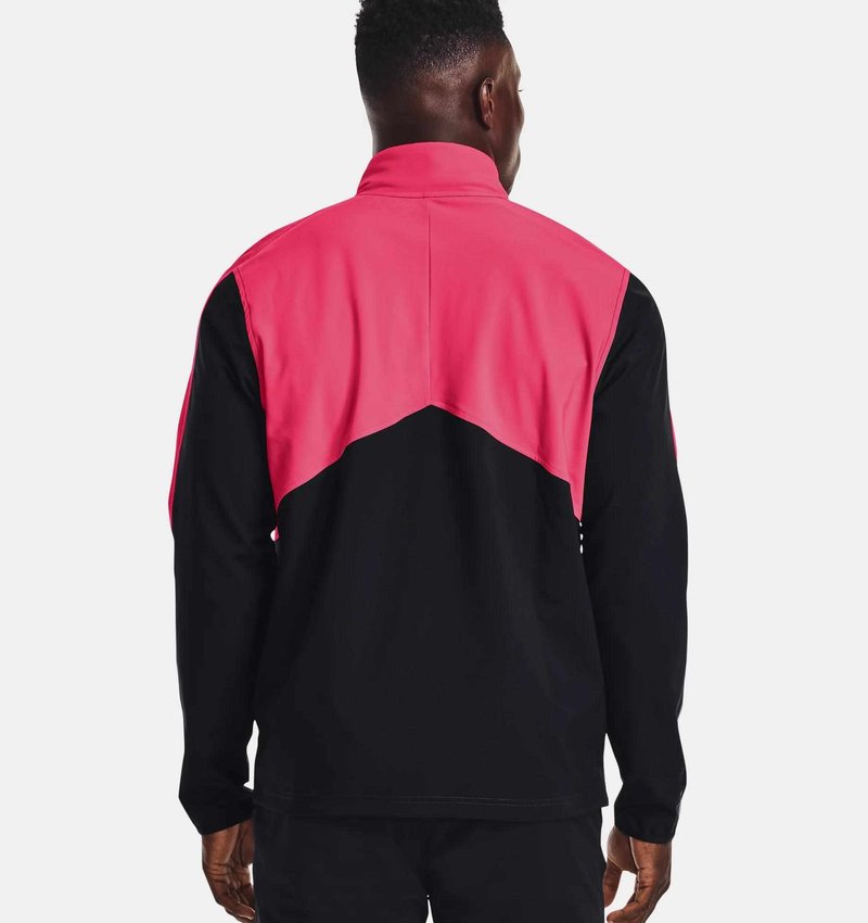 Under Armour Storm Windstrike 1/2 Zip pánská bunda, černo/šedo/růžová