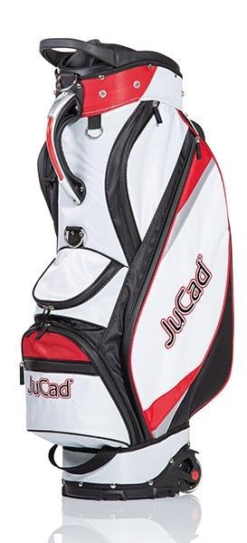 JuCad Bag To Roll cart bag na kolečkách, černo/bílo/červený