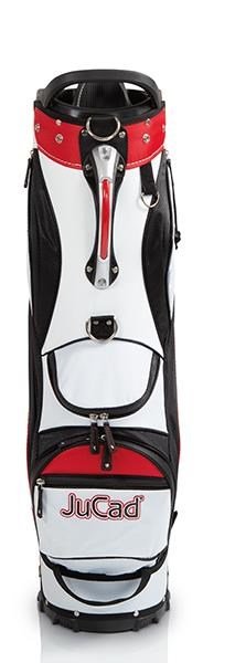 JuCad Bag To Roll cart bag na kolečkách, černo/bílo/červený