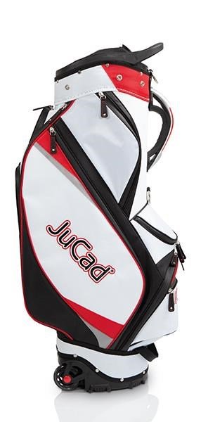 JuCad Bag To Roll cart bag na kolečkách, černo/bílo/červený