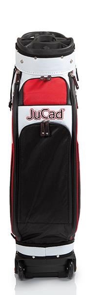 JuCad Bag To Roll cart bag na kolečkách, černo/bílo/červený