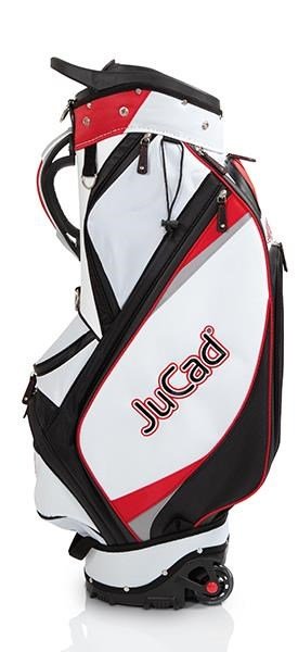 JuCad Bag To Roll cart bag na kolečkách, černo/bílo/červený