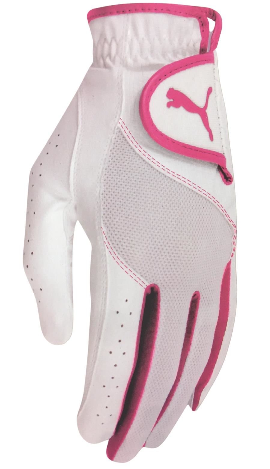 Puma Sport Performance dámská golfová rukavice, bílo/růžová