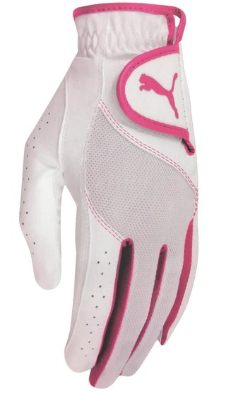 Puma Sport Performance dámská golfová rukavice, bílo/růžová