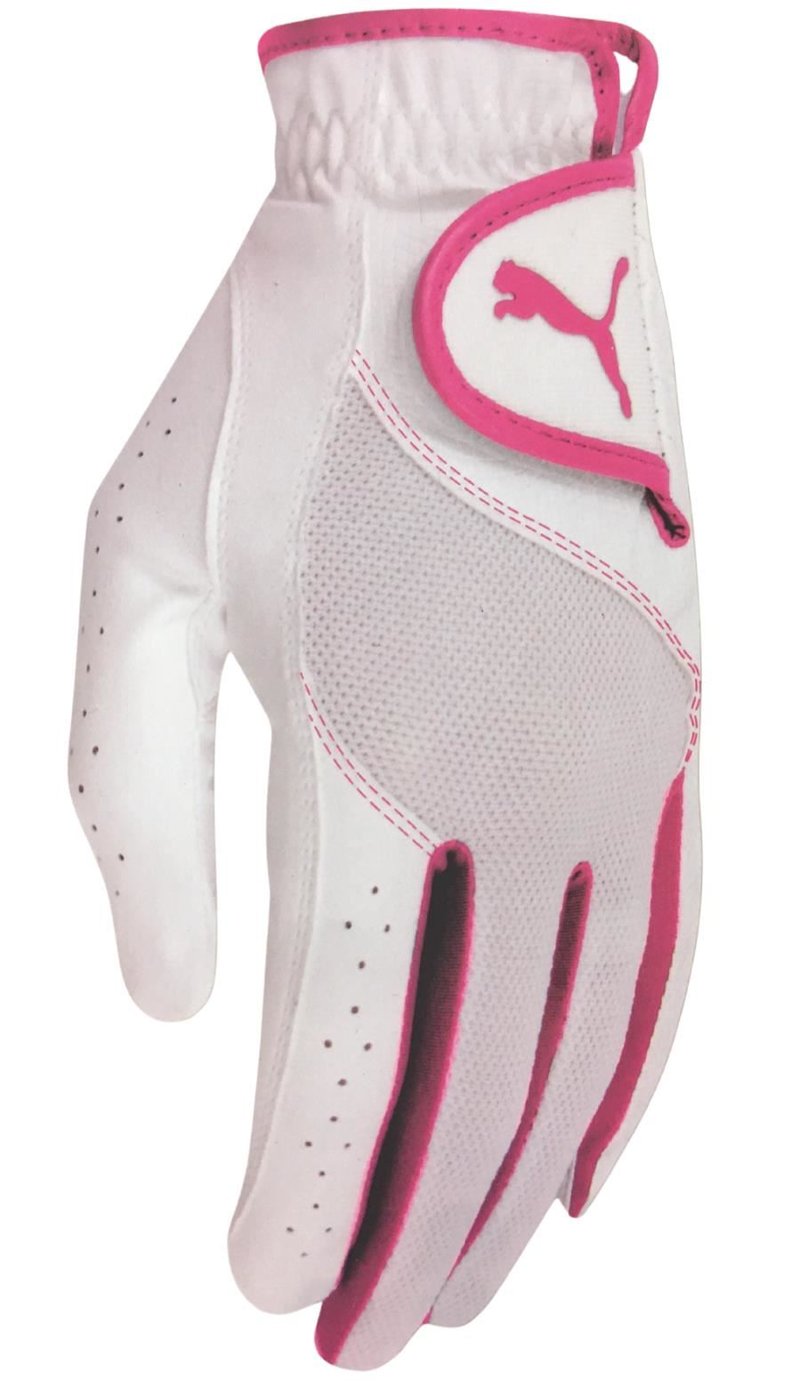 Puma Sport Performance dámská golfová rukavice, bílo/růžová