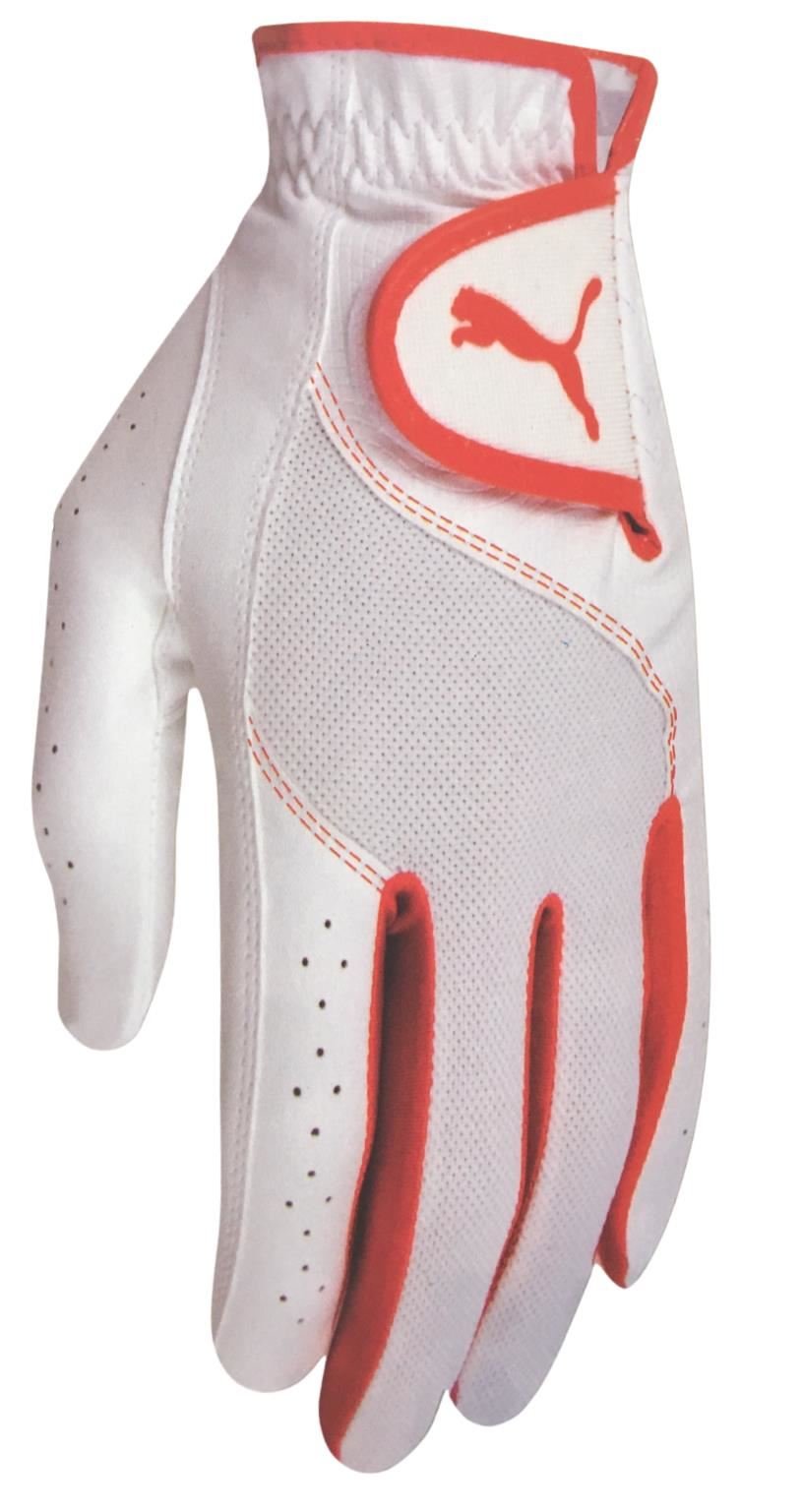 Puma Sport Performance dětská golfová rukavice, bílo/oranžová