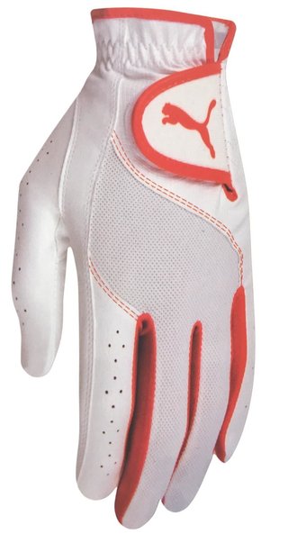 Puma Sport Performance dětská golfová rukavice, bílo/oranžová