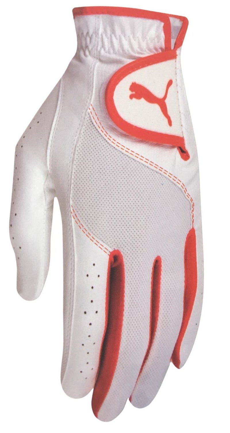 Puma Sport Performance dětská golfová rukavice, bílo/oranžová