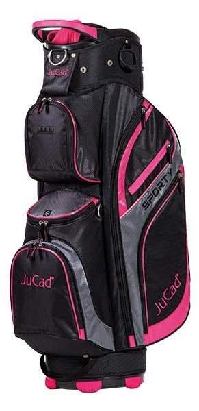 JuCad Sporty cart bag, černo/růžový
