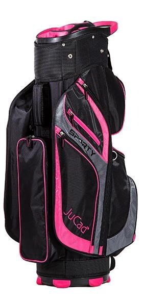 JuCad Sporty cart bag, černo/růžový