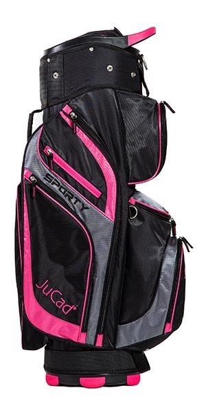 JuCad Sporty cart bag, černo/růžový